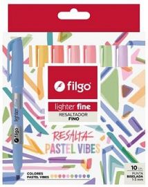 RESALTADOR FILGO LIGHTER FINE PASTEL VIBES X10U (SLF-E10-PASV)