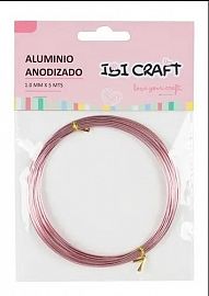 ALAMBRE IBI CRAFT DE ALUMINIO METALIZADO 1MM X 5 MTS V/COLORES (126300)