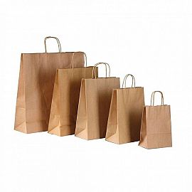 BOLSA KP-4 KRAFT MANIJA 260X125X360 C/U.