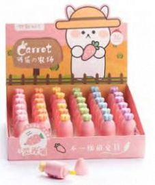 RESALTADOR MINI FLUO MULTIPAPER ZANAHORIA ROSA X6U (23-42)