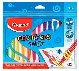 CRAYONES DE CERA MAPED TWIST X12 (860612)