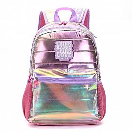 MOCHILA MODAX THINK HAPPY MATELASSE HOLOGRAMA ESPALDA 18