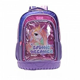 MOCHILA MODAX COSMIC DREAMER GLITTER ESPALDA 18