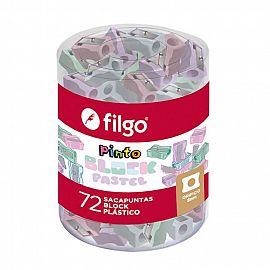 SACAPUNTAS FILGO PINTO BLOCK PASTEL PLASTICO X72U. (SHBLOCK-D72-PAS)