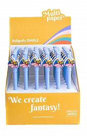 BOLIGRAFO BORRABLE MULTIPAPER PLAY TINTA AZUL X36U C/U (23-179)