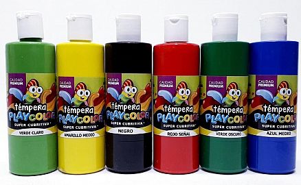 TEMPERA PLAYCOLOR BOTELLA X250CC  V/COLORES