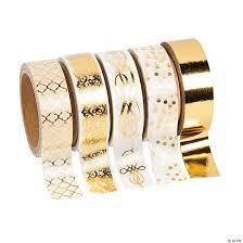 WASHI TAPE MULTIPAPER GOLD STAMPING X60U C/U (24-201)