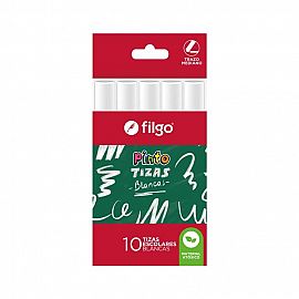 TIZAS FILGO PINTO X10U BLANCA (CHK-E10-049)