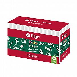 TIZAS FILGO PINTO X100U BLANCA (CHK-E100-049)