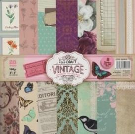 PAPEL P/SCRAP IBI CRAFT VINTAGE 20X20 180GR 28HJS (600835)