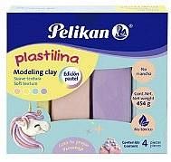 PLASTILINA PELIKAN PASTEL X4U SURTIDAS.