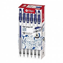 BOLIGRAFO FILGO RETRACTIL GEL POP V/COLORES X12U (GPRT7-C12)