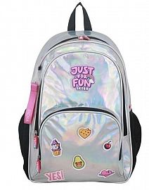 MOCHILA MODAX JUST FUN HOLOGRAFICA ESPALDA 17