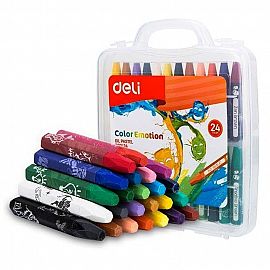 VALIJA DELI CRAYONES OIL PASTEL X24U (C20124)