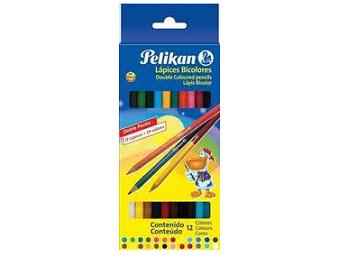 LAPIZ COLOR PELIKAN BICOLOR X 12U. LARGOS (010-012-312))