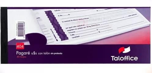 TALONARIO OFICCE PAGARE EN DOLARES  (404)
