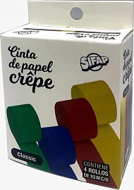 CINTA DE PAPEL CREPE SIFAP CLASSIC X4U. (5300)