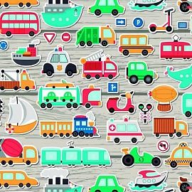 PAPEL AFICHE MURESCO FANTASIA TRANSPORTES X10U C/U