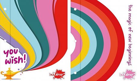 CARPETA INKDROP ESCOLAR N°3 C/CORDON  ENJOY