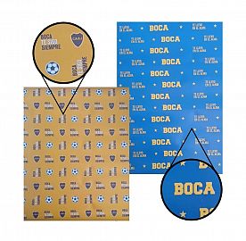 PAPEL PARA FORRAR PPR BOCA JUNIORS X10U (L5PPFBOC)