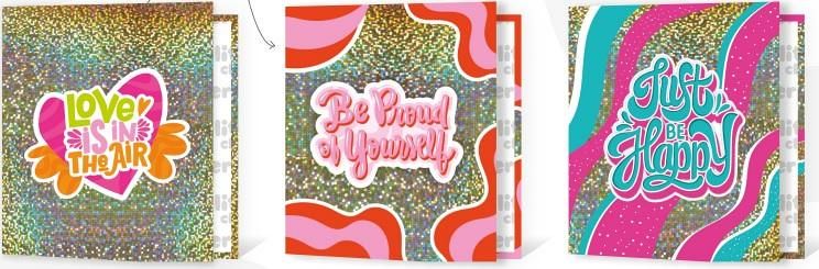 CARPETA REXON 3X40 HOLOGLITTER GLITTER CHIC