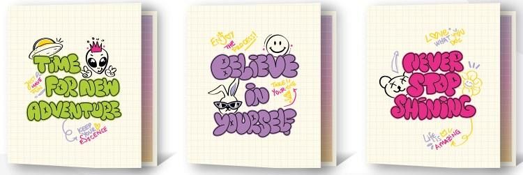 CARPETA REXON 3X40 HOLOGLITTER TEENLAND