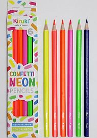 LAPICES DE COLOR KIRUKI X6U FLUO (60005)