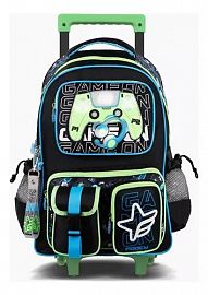 MOCHILA FOOTY GAME ON C/LUZ LED C/CARRO 18