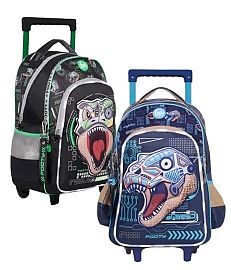 MOCHILA FOOTY TRANFORMER C/LUZ LED C/CARRO 18