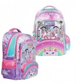 MOCHILA FOOTY MAKE UP C/LUZ LED ESPALDA 18