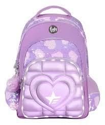 MOCHILA FOOTY SUPER HEART C/LUZ LED ESPALDA 18
