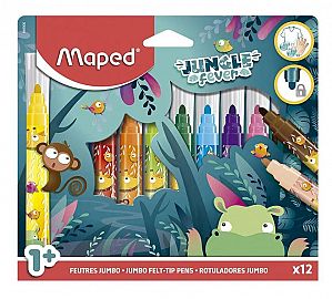 MARCADORES MAPED JUMBO JUNGLE FEVER X12U (846900)