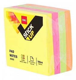 NOTAS AUTOADHESIVAS DELI 4 COLORES FLUO 400 HJS (A03003)