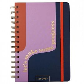 CUADERNO IBI CRAFT SPIRIT + STICKERS C/ESPIRAL 14X20 CM 80H = (115130)