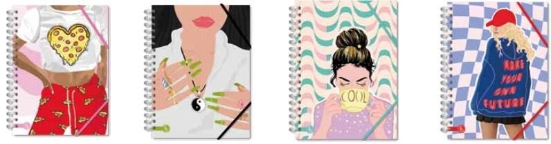 CUADERNO REYSA LINEA COOL LOVE TAPA DURA 20X28 100H C/ESP (1030)