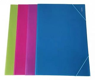 CARPETA LAMA DOBLE OFICIO 3 SOLAPAS PVC C/ELASTICO