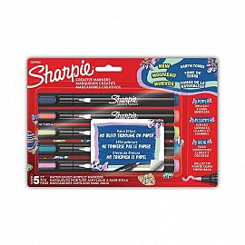 MARCADOR SHARPIE CREATIVE ACRILICO PTA RED. X 5 COLORES TIERRA 1 (2209902)