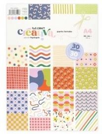 PAPEL P/SCRAP IBI CRAFT CREATIVA A4 180GR 30HJS (600860)